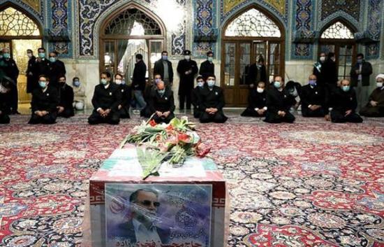 伊朗核科学家法克里扎德的棺材